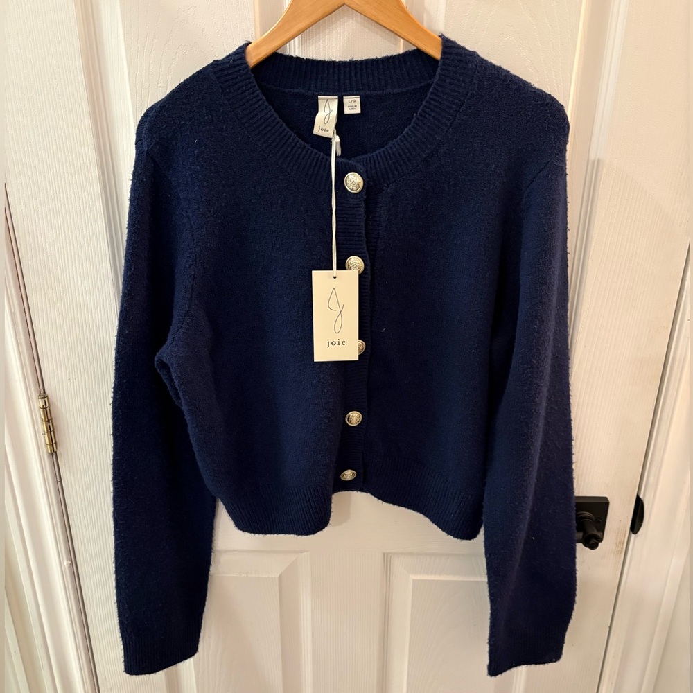Joie Midnight Blue Cardigan Sweater